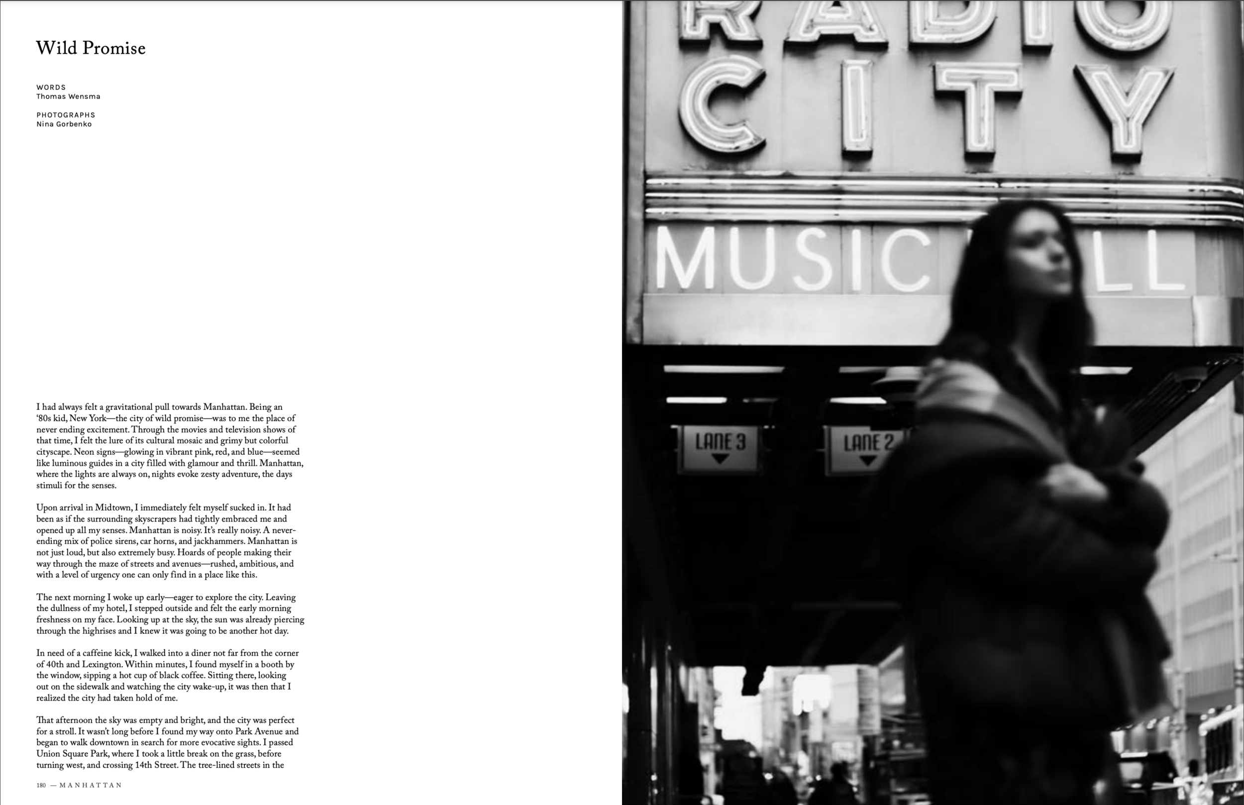 Drift Magazine vol.1 New York Drift: Manhattan — NINA GORBENKO